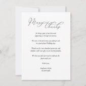 Modern Typografie Script Photo Passen getrouwd Bedankkaart (Achterkant)