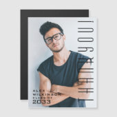 Modern Typografiemminimalistisch Afstuderen Hartel (Voorkant / Achterkant)