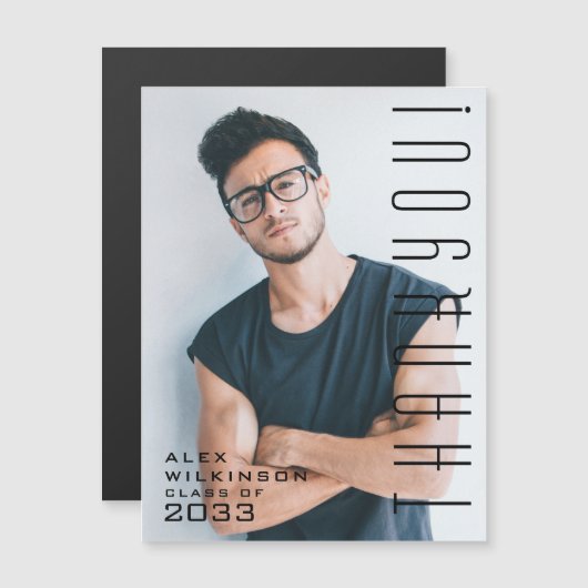 Modern Typografiemminimalistisch Afstuderen Hartel (Voorkant / Achterkant)