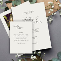 Modern typografisch-centric huwelijk