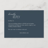 Modern typografisch-centric huwelijk RSVP kaartje (Voorkant)