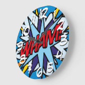 Modern Typografisch kleurrijk stripboek WHAM Grote Klok (Hoek)