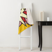 Modern Typografisch Stripboek POP Trendy Plezier Sherpa Deken (In situ)