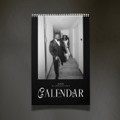 Modern Typography Custom Newlyweds Wedding Photo Kalender