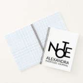 Modern Typography Everyday Journal Black White Notitieboek (Binnen)