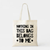 Modern Typography funny Quotes Tote Bag (Achterkant)