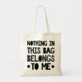 Modern Typography funny Quotes Tote Bag (Voorkant)