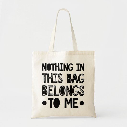 Modern Typography funny Quotes Tote Bag (Voorkant)