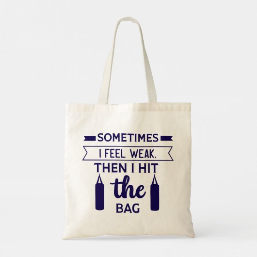 Modern Typography funny Quotes Tote Bag (Achterkant)
