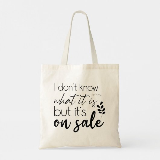 Modern Typography funny Quotes Tote Bag (Achterkant)