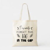 Modern Typography funny Quotes Tote Bag (Achterkant)