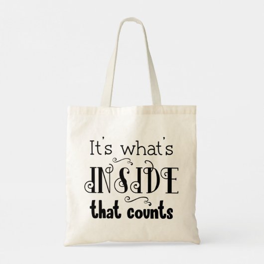 Modern Typography funny Quotes Tote Bag (Achterkant)