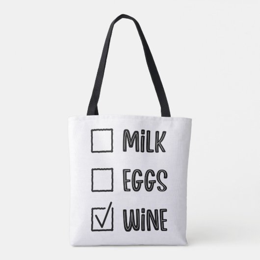 Modern Typography funny Quotes Tote Bag (Achterkant)