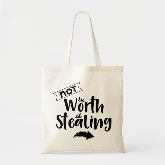 Modern Typography funny Quotes Tote Bag (Voorkant)