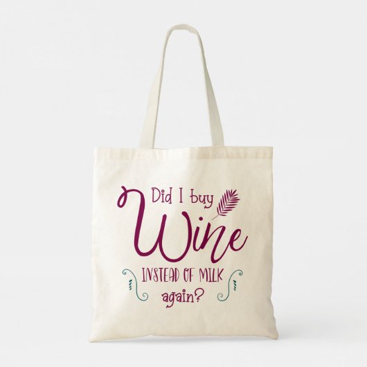 Modern Typography funny Quotes Tote Bag (Achterkant)