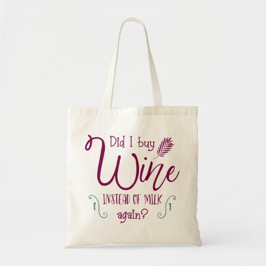 Modern Typography funny Quotes Tote Bag (Voorkant)