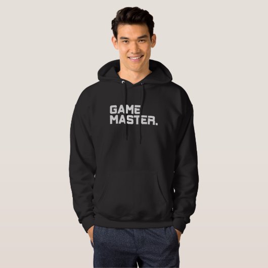 Modern Typography Game Master Men's Matching Hoodie (Voorkant volledig)