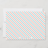 Modern Typography Girl Baby shower, Sprinkle Kaart (Achterkant)