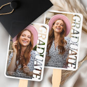 Modern Typography Graduate 2 Photo Graduation Handwaaier