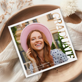 Modern Typography Graduate Photo Graduation  Servet