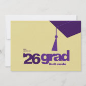 Modern Typography Graduation | Class of 2026 Aankondiging (Voorkant)