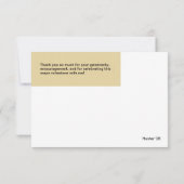 Modern Typography Graduation Thank You Card Bedankkaart (Achterkant)