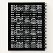 Modern Typography Mindset Journal Black White  Notitieboek (Achterkant)