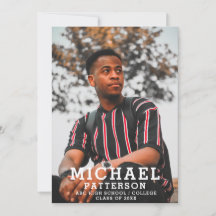 Modern Typography Minimalist Photo Afstuderen