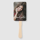 Modern Typography Photo Graduation Handwaaier (Voorkant)