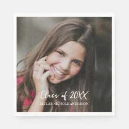 Modern Typography Photo Graduation Servet