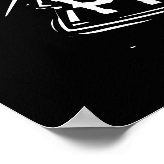 Modern Typography Poster - "Ad Bod in uitvoering (Hoek)