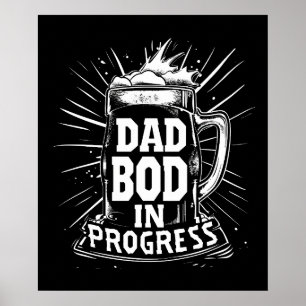 Modern Typography Poster - "Ad Bod in uitvoering