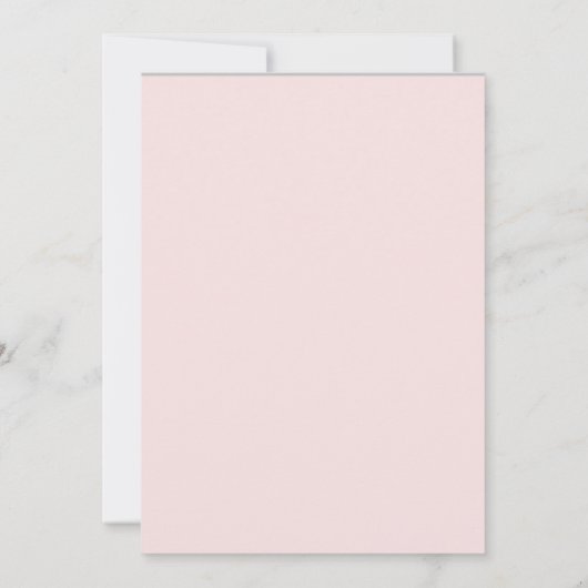 Modern Typography Script Blush Pink 50ste verjaard Kaart (Achterkant)