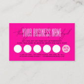 Modern typography script reward  klantenkaartje (Achterkant)