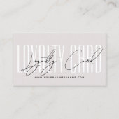 Modern typography script reward  klantenkaartje (Voorkant)