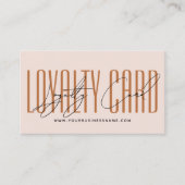 Modern typography script reward  klantenkaartje (Voorkant)