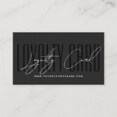 Modern typography script reward  klantenkaartje (Voorkant)