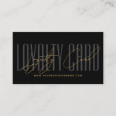 Modern typography script reward  klantenkaartje (Voorkant)