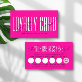 Modern typography script reward  klantenkaartje