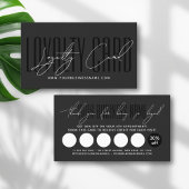 Modern typography script reward  klantenkaartje