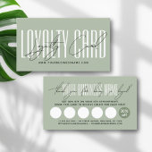 Modern typography script reward klantenkaartje