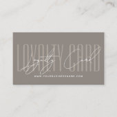 Modern typography script reward  loyalty card (Voorkant)