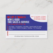 Modern Tyre Services  Visitekaartje (Achterkant)