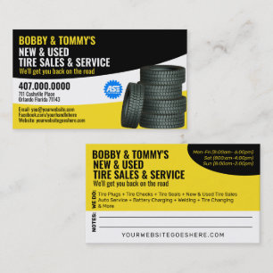 Modern Tyre Services  Visitekaartje