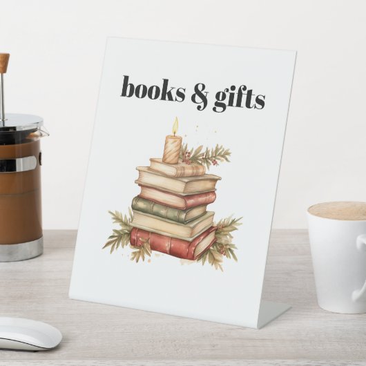 Modern Ugly Sweater Baby shower Boeken en geschenk Reclamebord Met Voetstuk (Insitu)