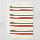 Modern Ugly Sweater Kerstparty Feestdagenkaart (Achterkant)