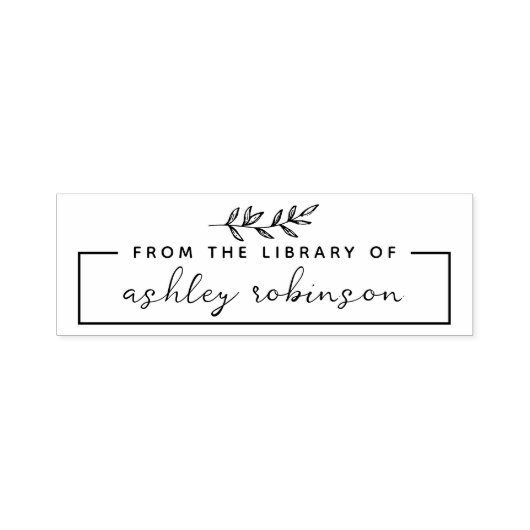 Modern uit de bibliotheek van | Aangepaste naam Bl Zelfinktende Stempel (Design)