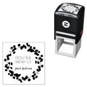 Modern uit de bibliotheek van Laurel Wreath Green Zelfinktende Stempel (In situ)