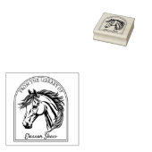 Modern uit de bibliotheek van Paard, Boek Rubberstempel (Gestempeld)