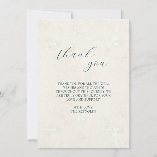 Modern uitgesneden Baby foto geboorte Aankondiging (Achterkant)